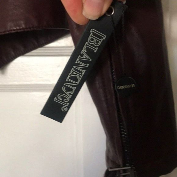 BLANK NYC Dark Wine Vegan Faux Leather Zipper - Picture 5 of 8